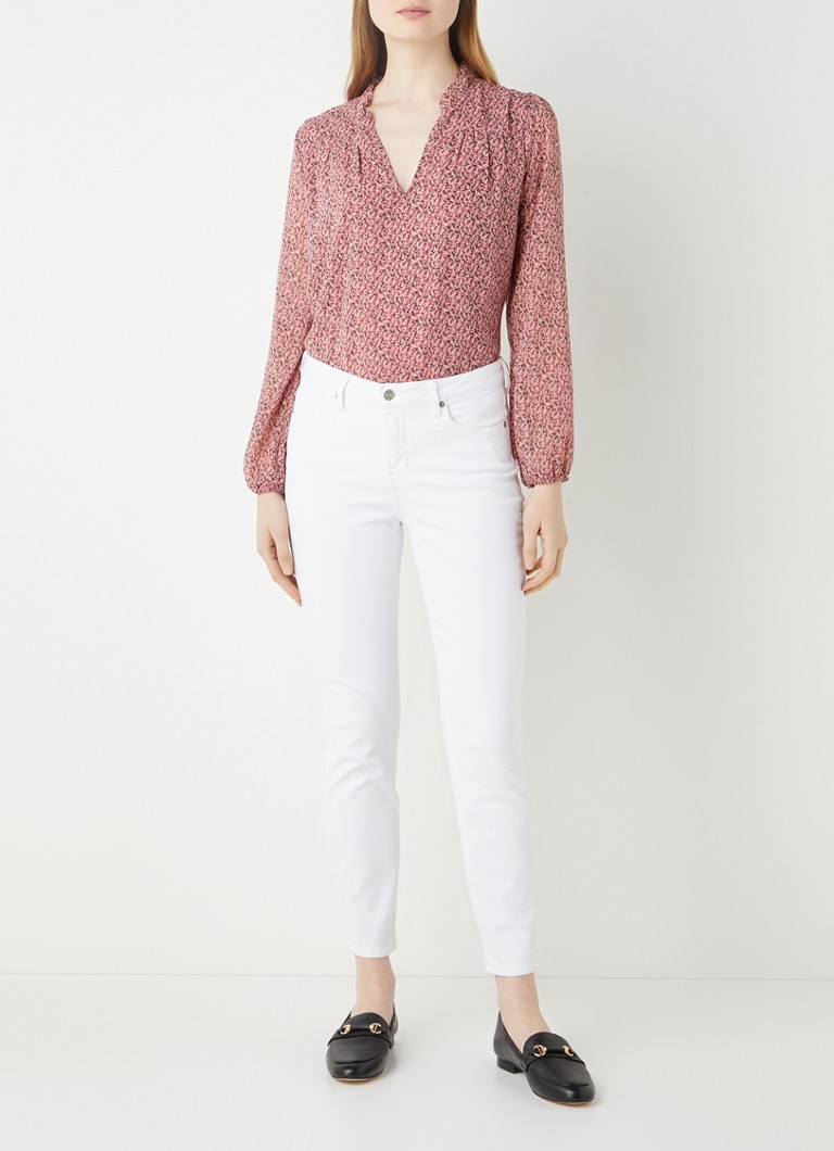 Jeans skinny a vita media modello Alina di NYDJ, in una colorata tonalità di lavaggio.