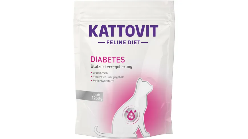 Kattovit Katzentrockenfutter Feline Diabetes/Gewicht 1250 g