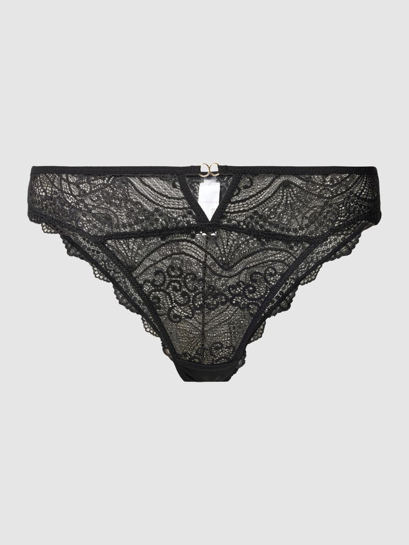 Slip mit Spitze Modell 'Elenora' in schwarz