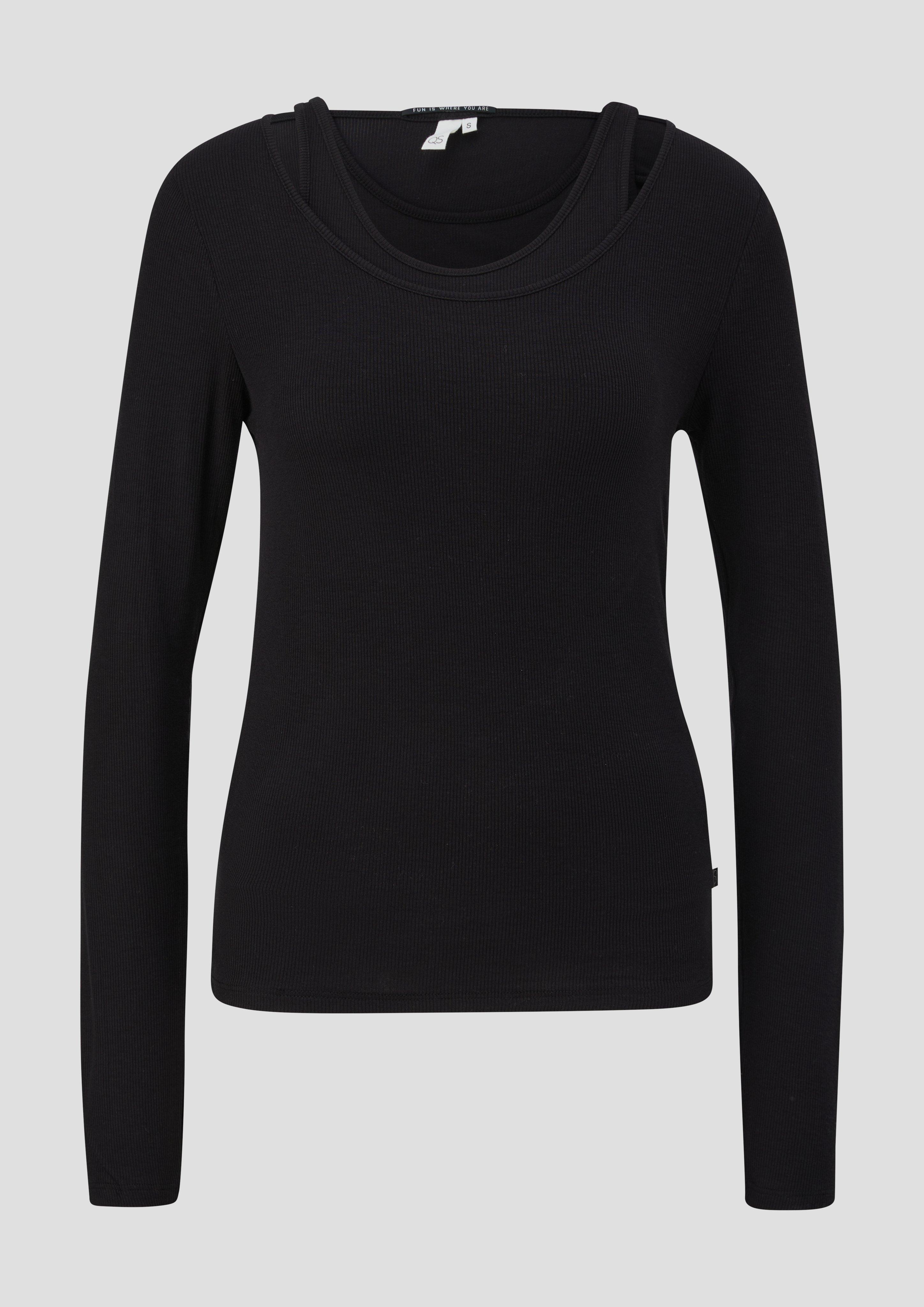 Doppellagiges Langarmshirt  2141065-9999