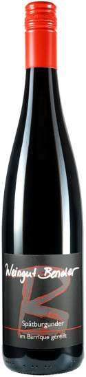 2016 Spätburgunder - im Barrique gereift - trocken - Weingut Stefan Bender