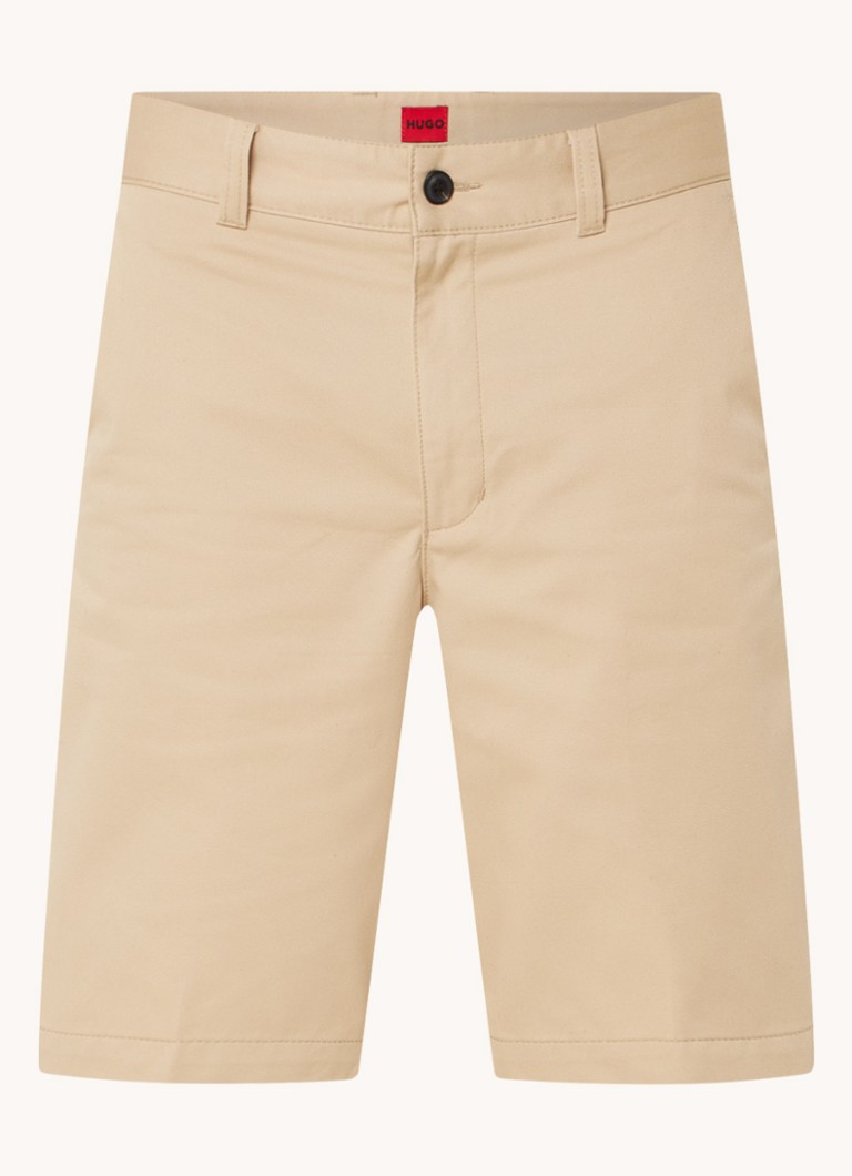 HUGO BOSS  Darik straight fit korte chino met steekzakken