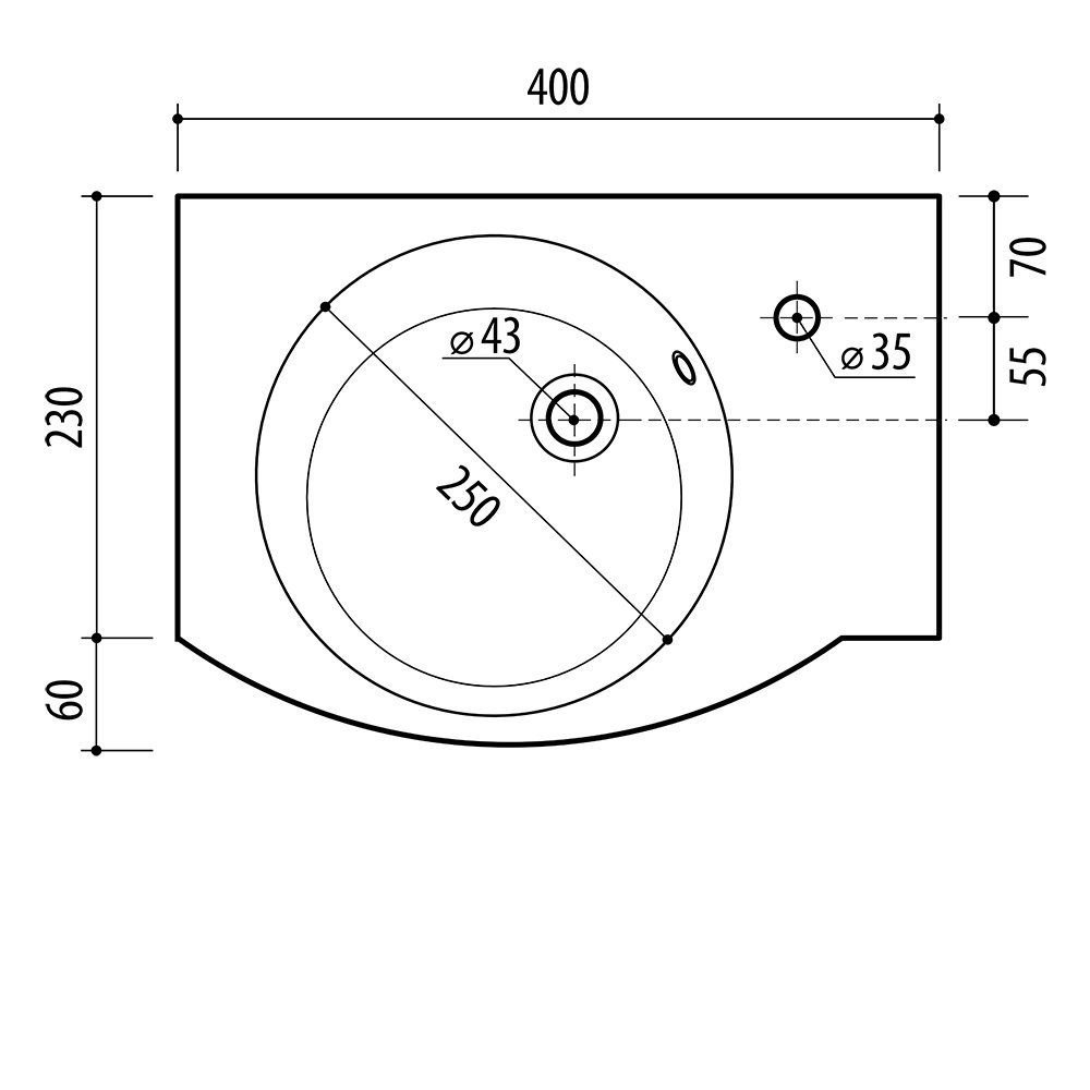 Planetmöbel Badmöbel-Set Waschtischunterschrank mit Spiegelschrank 40cm, (Komplett-Set, 3-St)