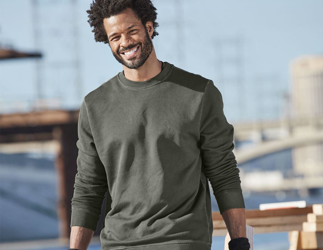 e.s. Sweatshirt vintage poly cotton