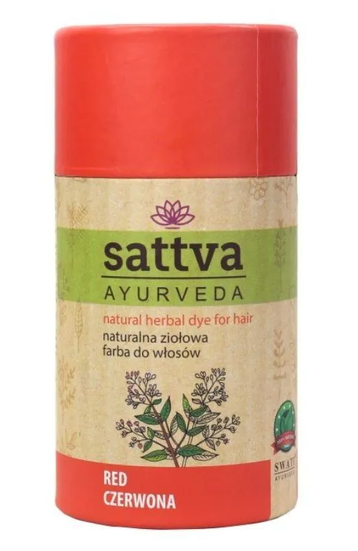 „Sattva Ayurveda“ natūralūs žolelių plaukų dažai raudoni