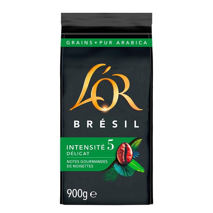 Café en grains brésilien L'OR 900 g