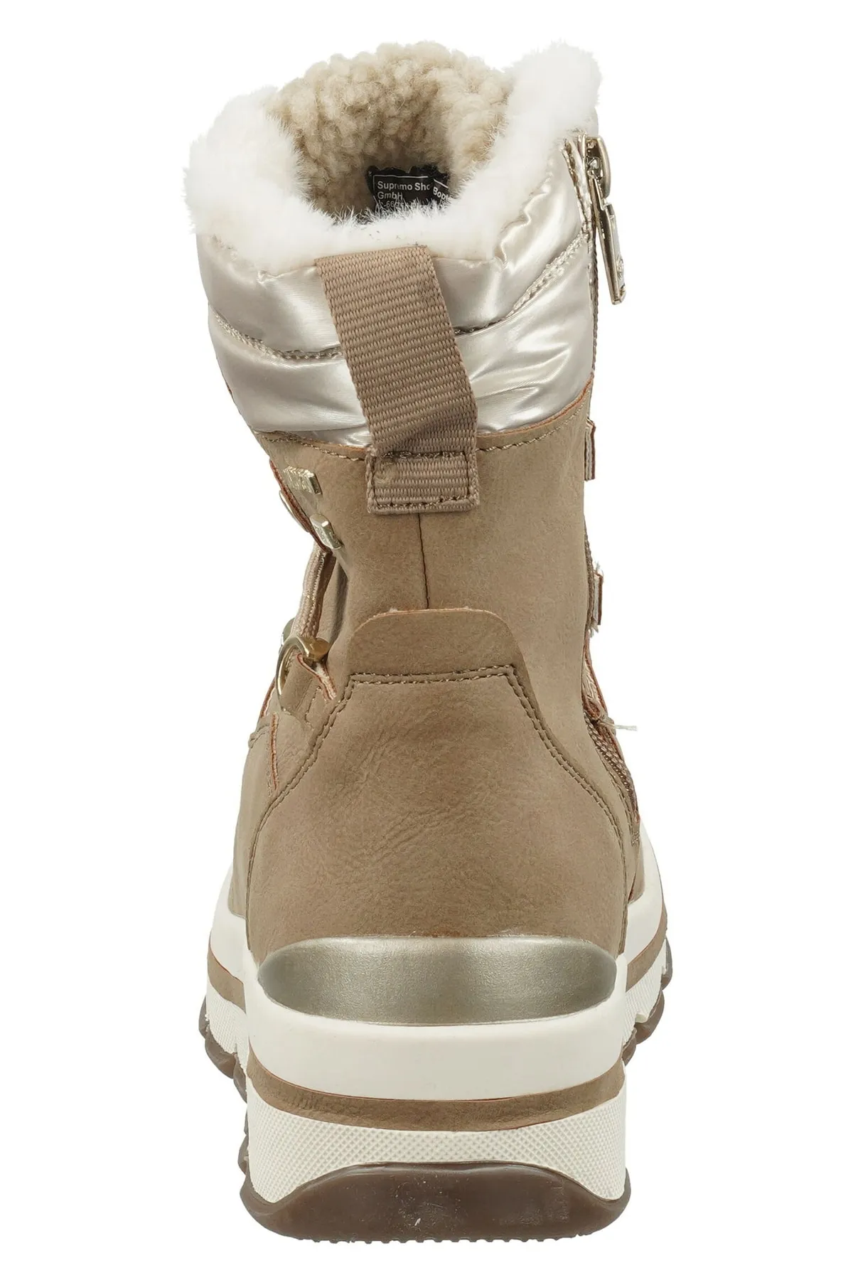 Tom Tailor  Stiefelette - Beige - Flacher Absatz