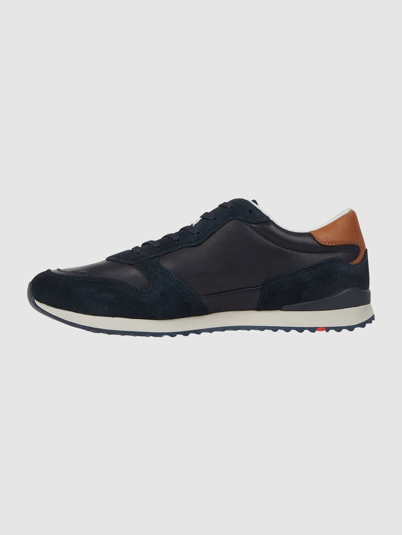 Sneaker aus Leder Modell 'Edmond' in marineblau