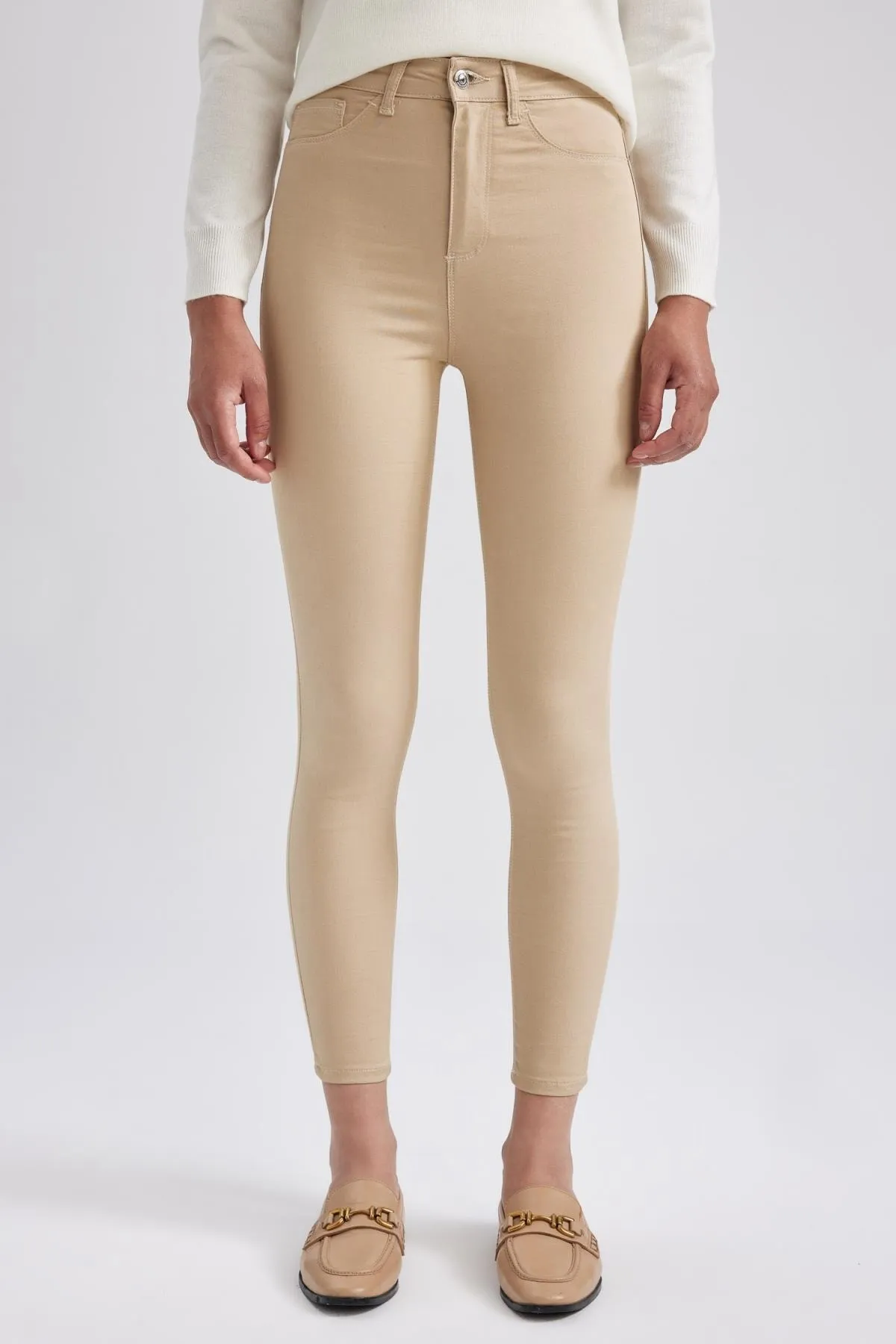 DeFacto  Skinny Fit Jegging, hohe Taille, schmales Bein, lange Jeanshose A8564ax23au
