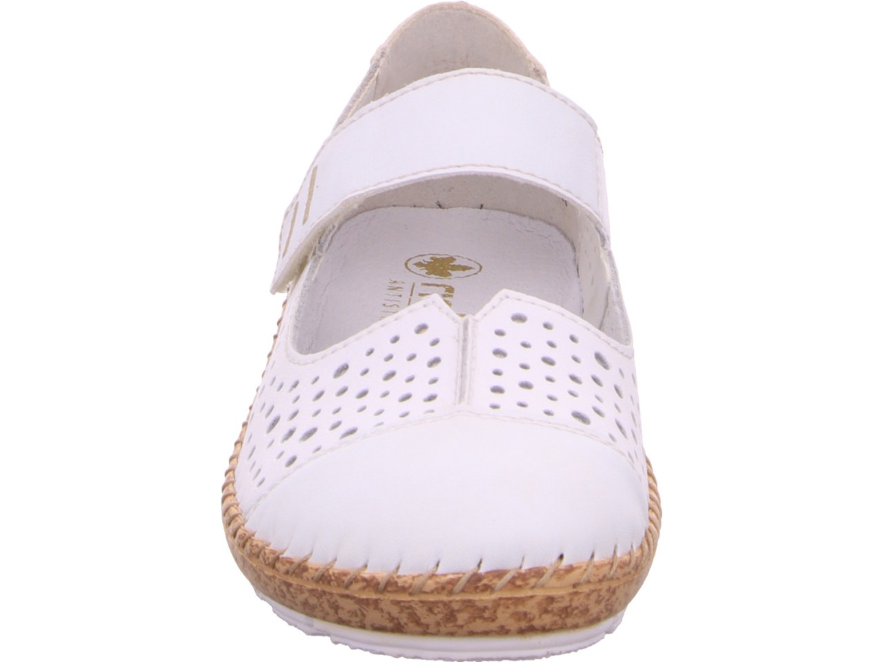 RIEKER Sportliche Slipper weiss