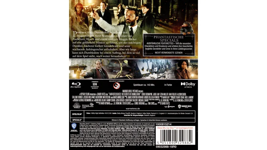 Phantastische Tierwesen: Dumbledores Geheimnisse