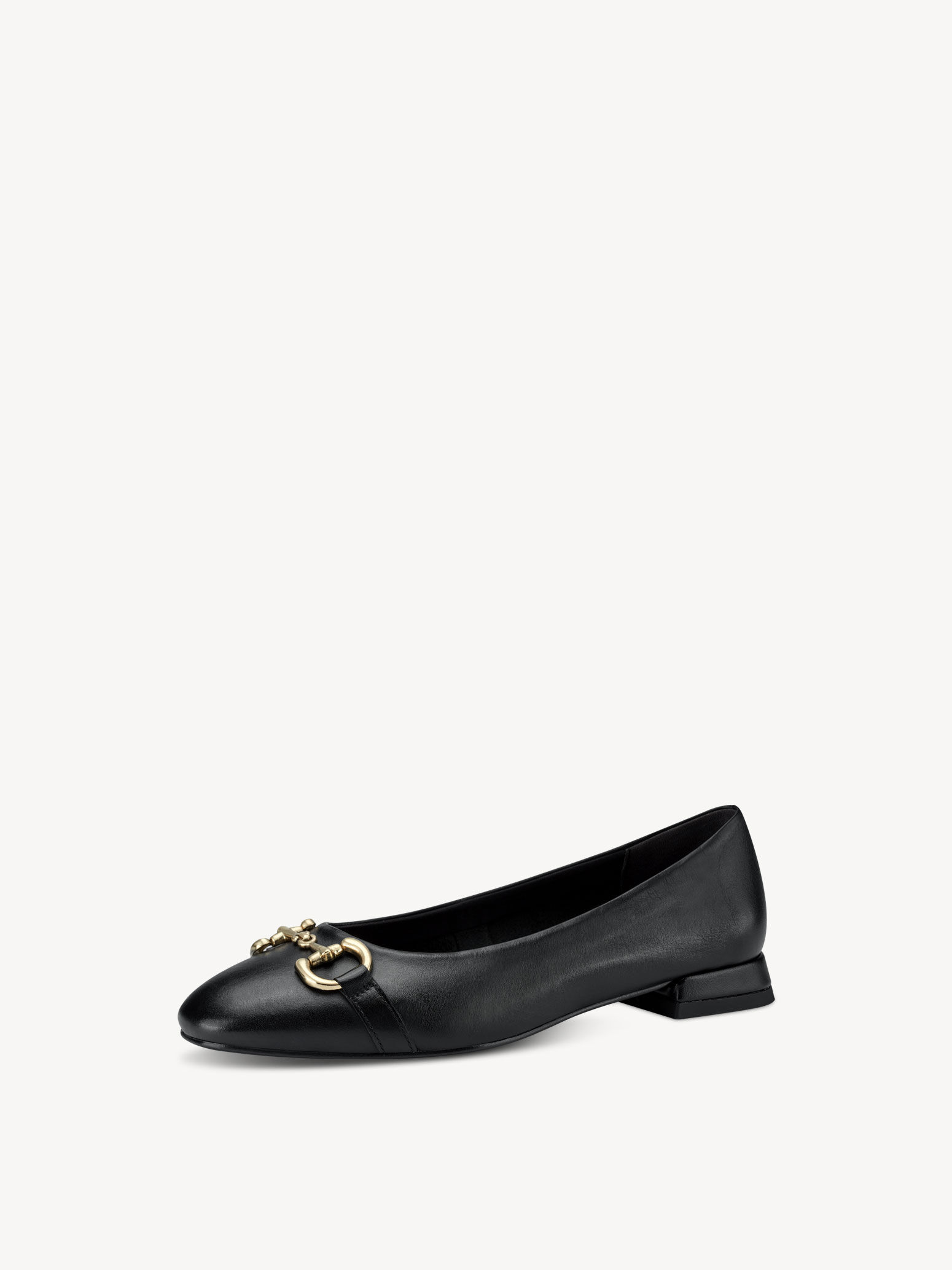 Ballerine en cuir - noir