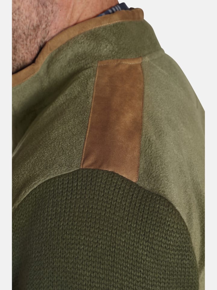 Charles Colby Outdoor Strickjacke DUKE DEREN in oliv günstig kaufen