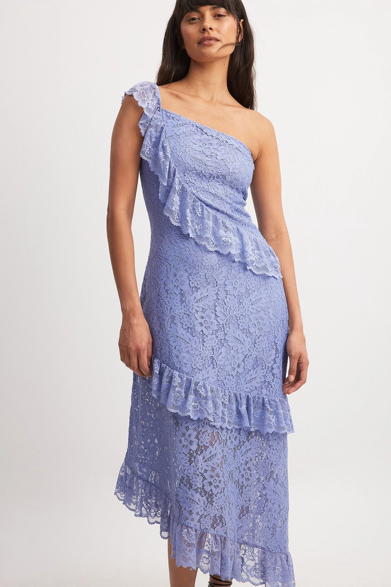 Midikleid mit Spitze