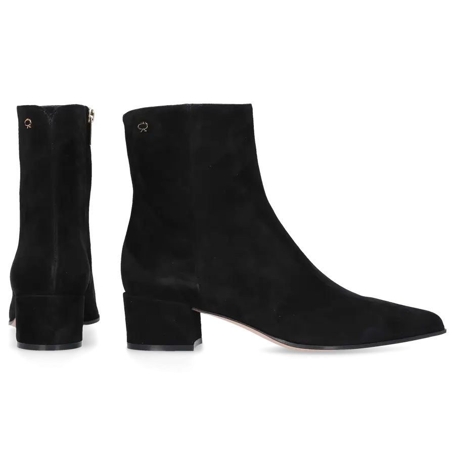Gianvito Rossi - Klassische Stiefeletten LYELL 45 Veloursleder - schwarz