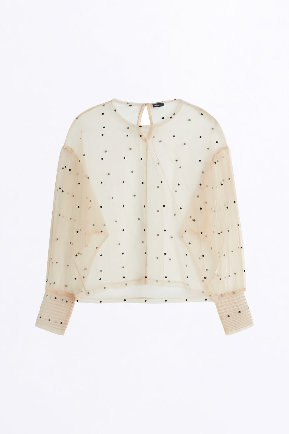 Olive mesh top