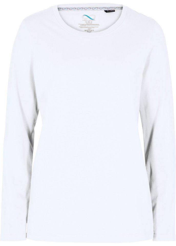 Essential Langarmshirt mit Rundhalsausschnitt, seamless