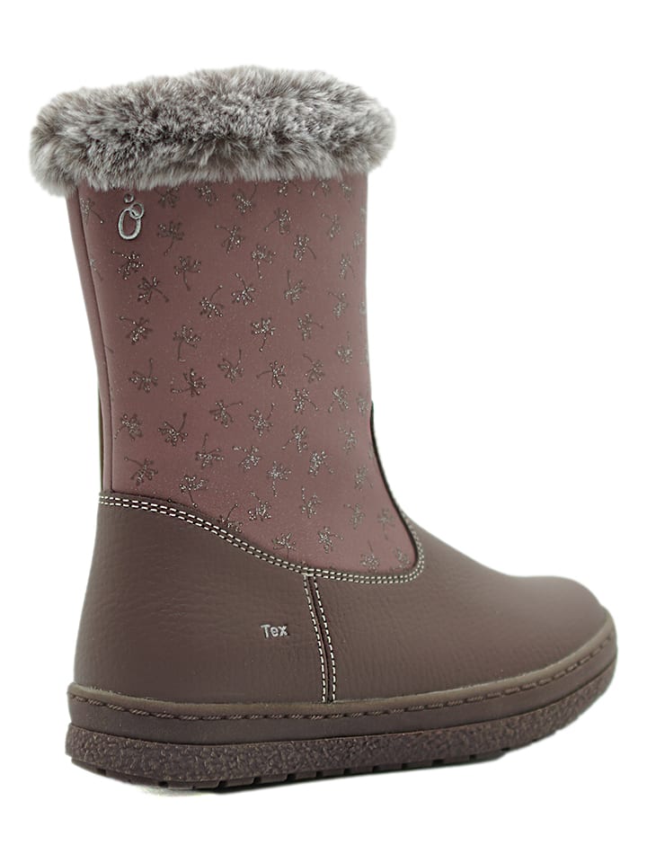 lamino Leder-Boots in Mauve günstig kaufen