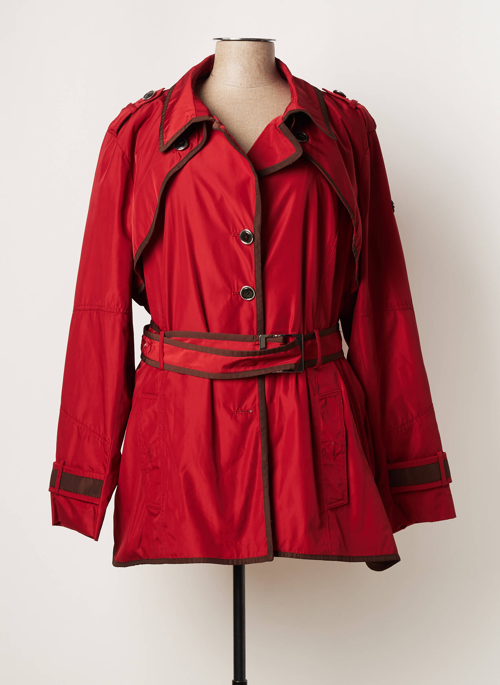 Christine Laure Parkas Femme couleur rouge