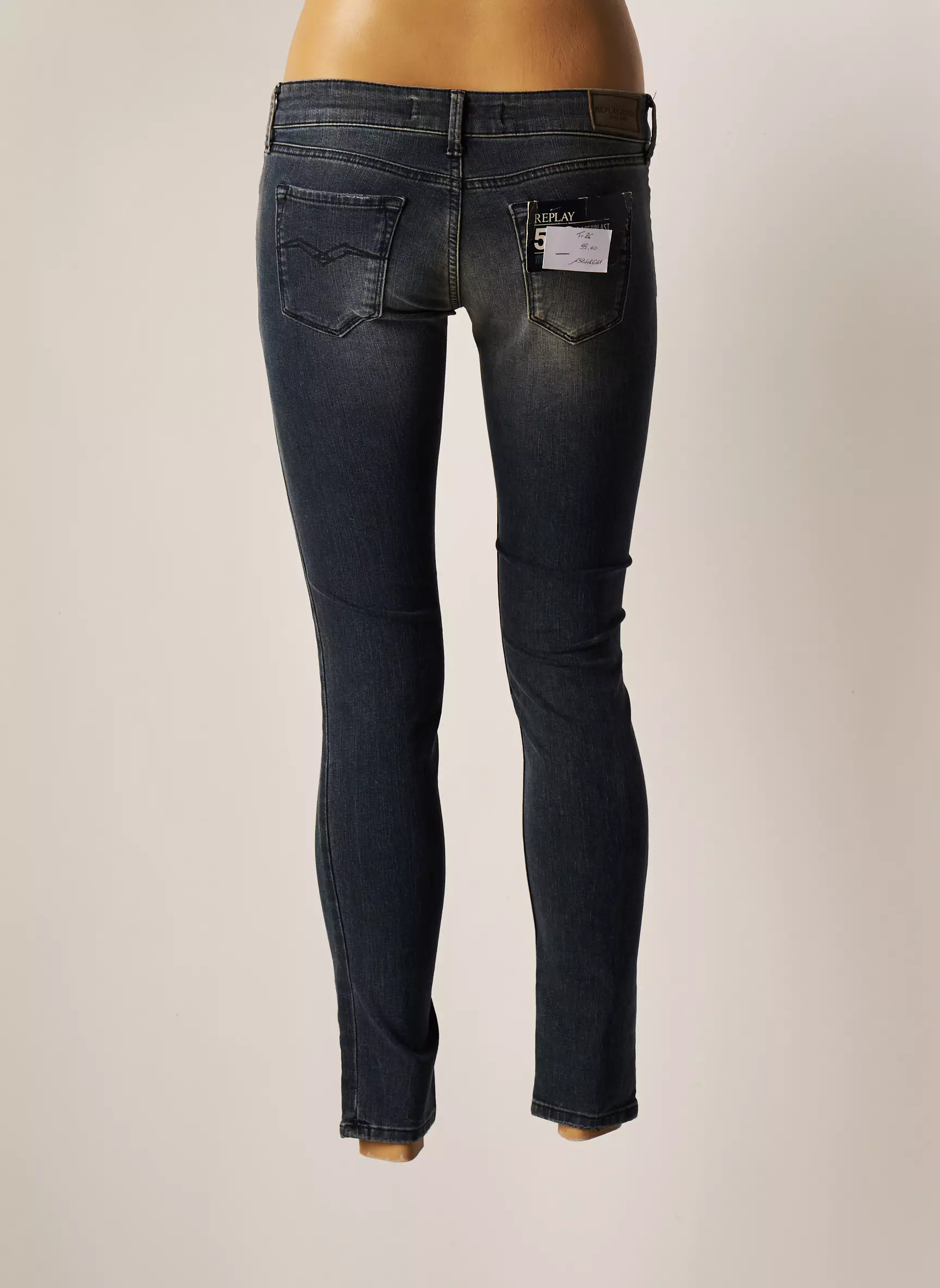 Replay Jeans Skinny Femme couleur bleu