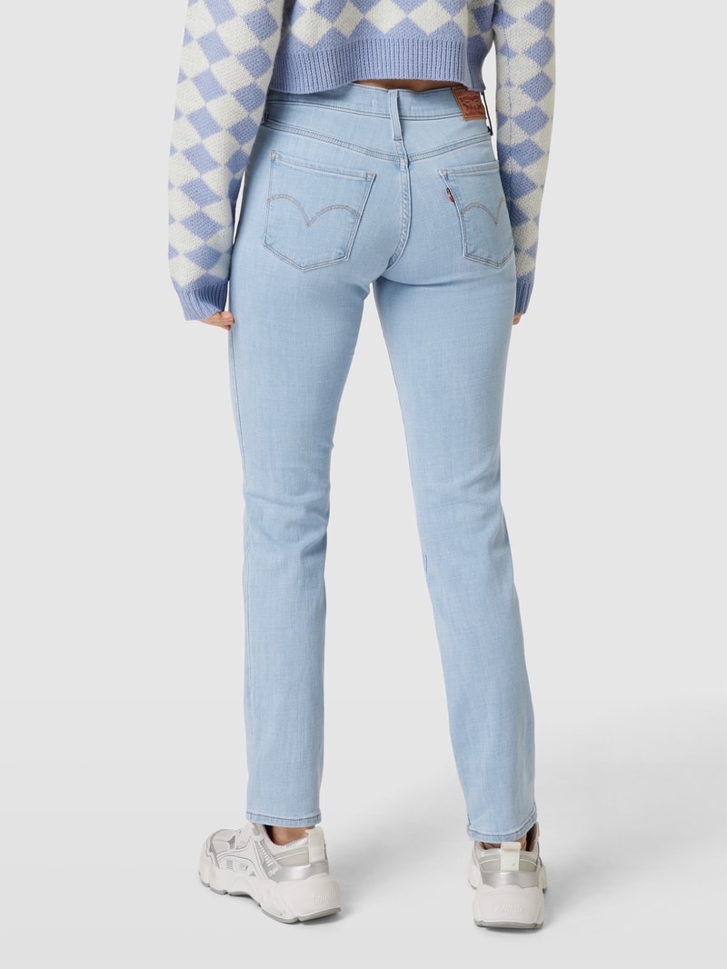 Jeans mit Label-Patch Modell 314™ SHAPING STRAIGHT in hellblau