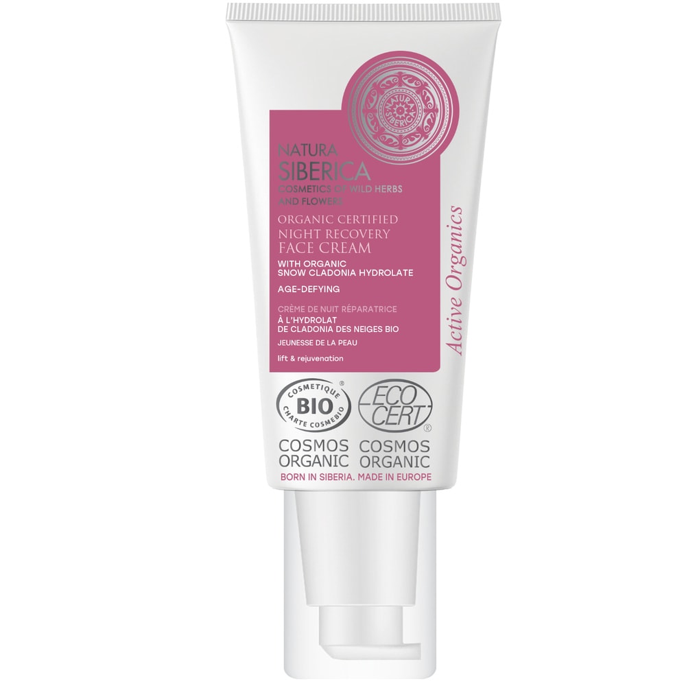 Natura Sibérica Crème de Nuit Réparatrice Jeunesse de la Peau Soin Visage Quotidien