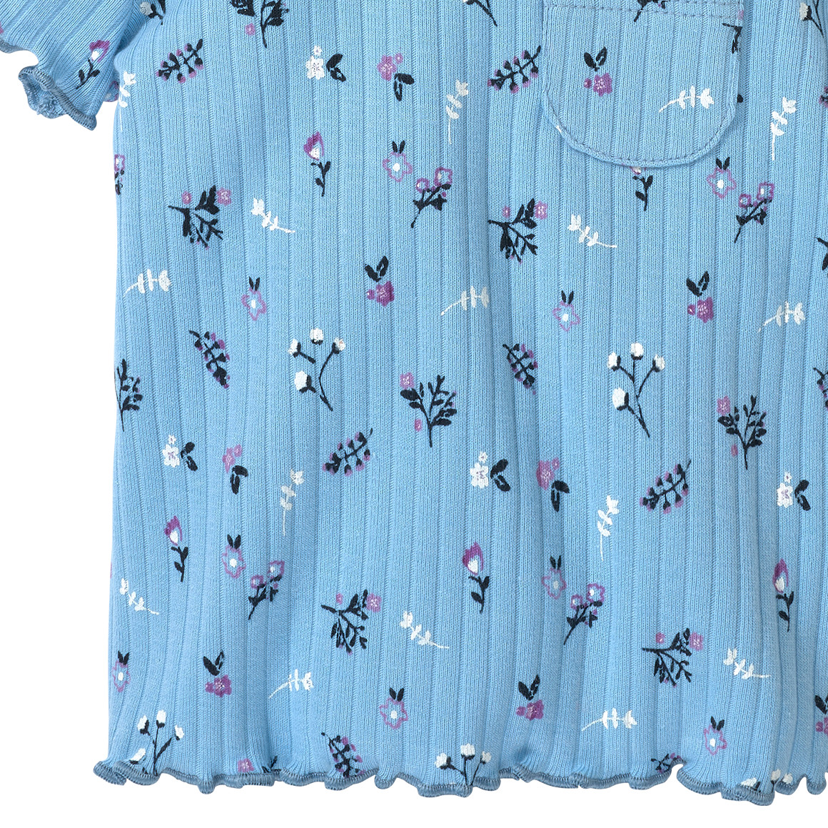Newborn T-Shirt mit Rippstruktur