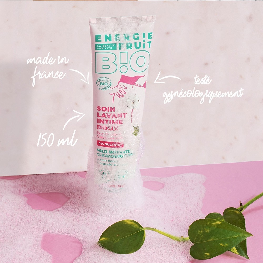 Energie Fruit bio intim mosakodó pamutvirággal és bio aloe verával