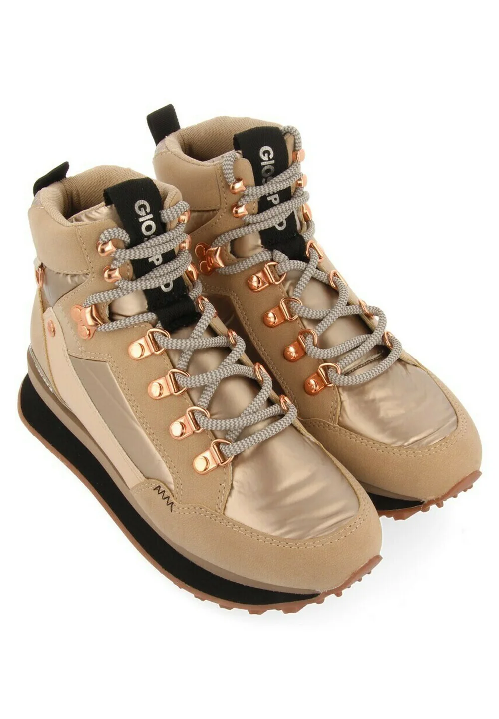 Gioseppo TIPO MONTAÑERO CON PARA DETALLES - Botines con cuña