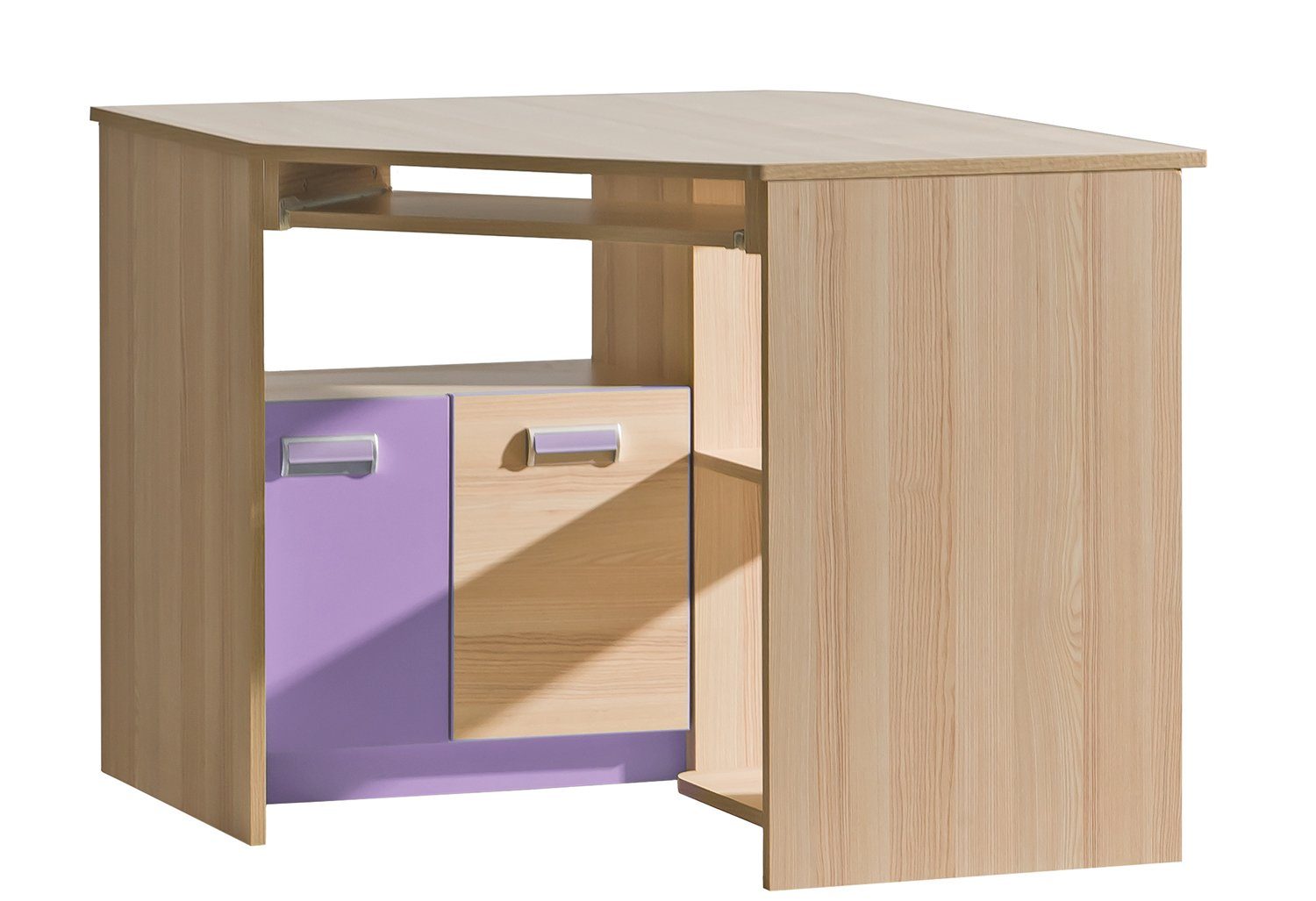 möbel-direkt.de Jugendzimmer-Set Lorento, (Komplett Set, 6-St., in verschiedenen Zusammenstellungen und Farben wählbar), ABS laminiert