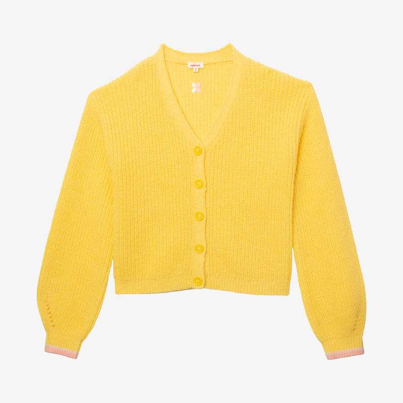 Cardigan fille mousseux jaune Catimini