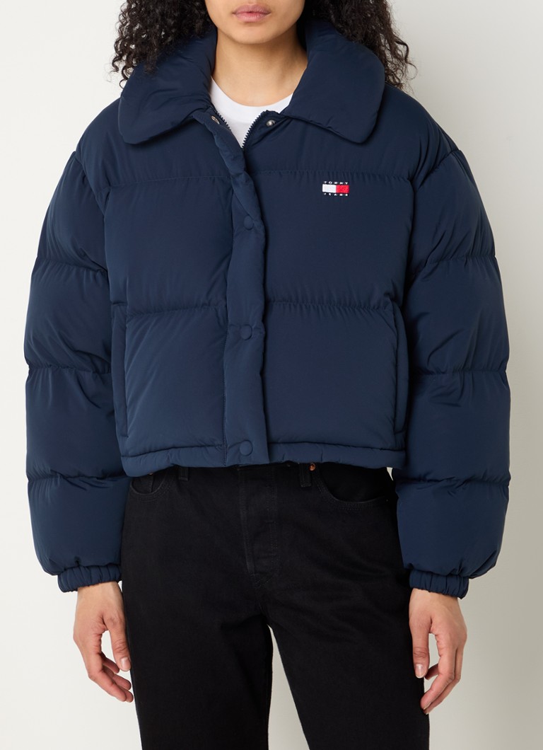 Prešívaná bunda Tommy Hilfiger s páperovou výplňou a logom