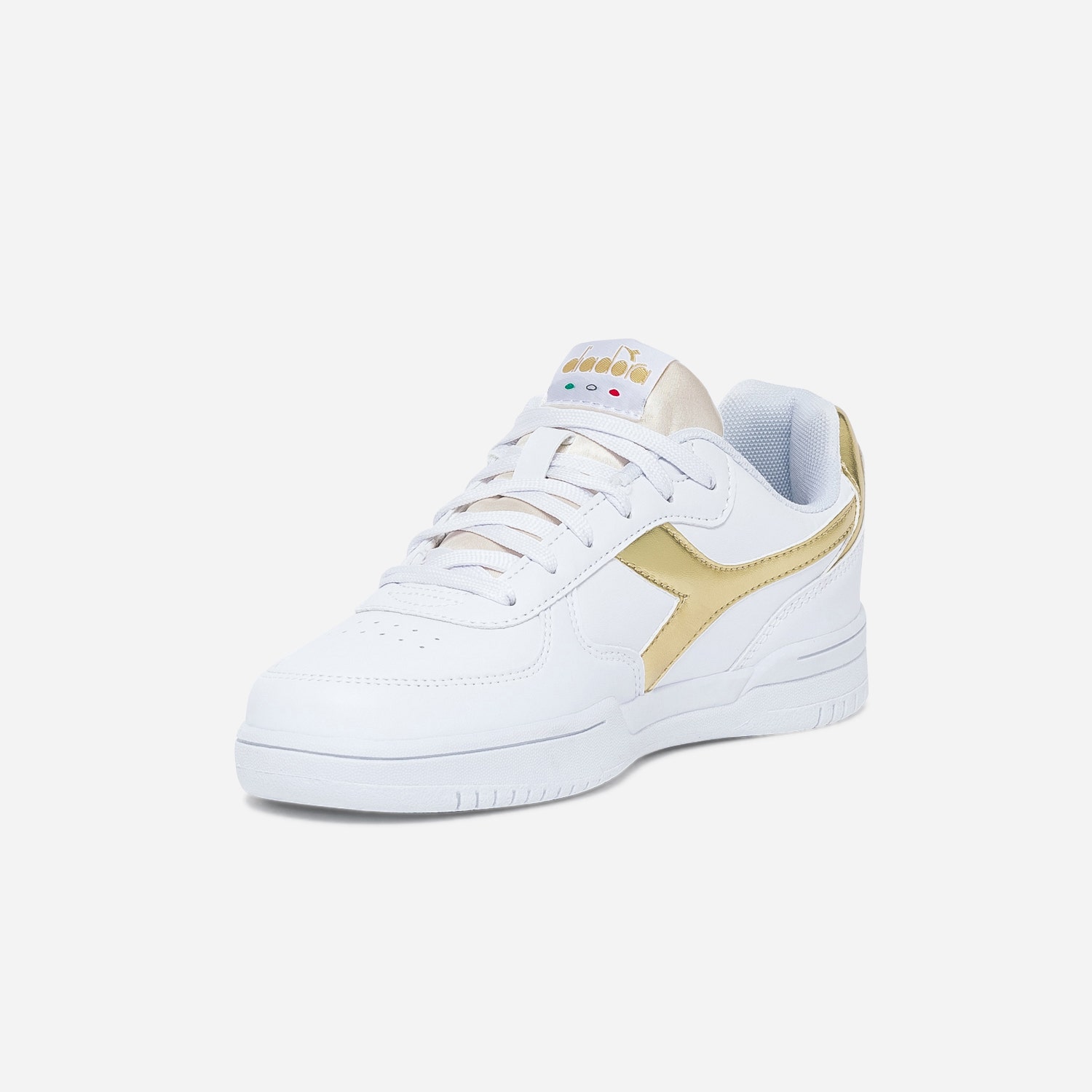 Tennis DIADORA blanche et dorée