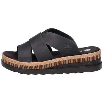 Rieker Pantolette in schwarz