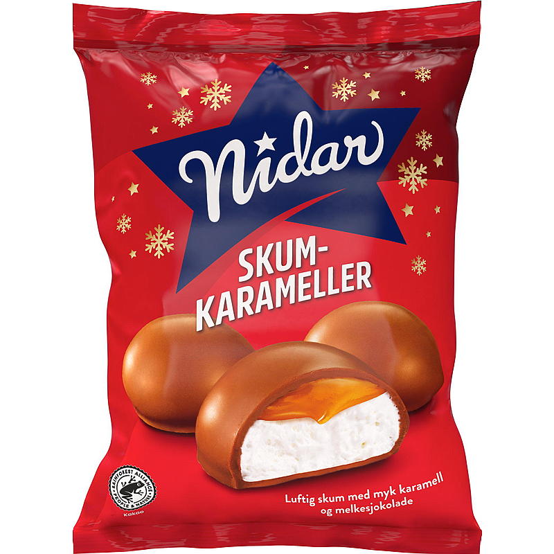 Nidar Skumkarameller 190 g Nidar