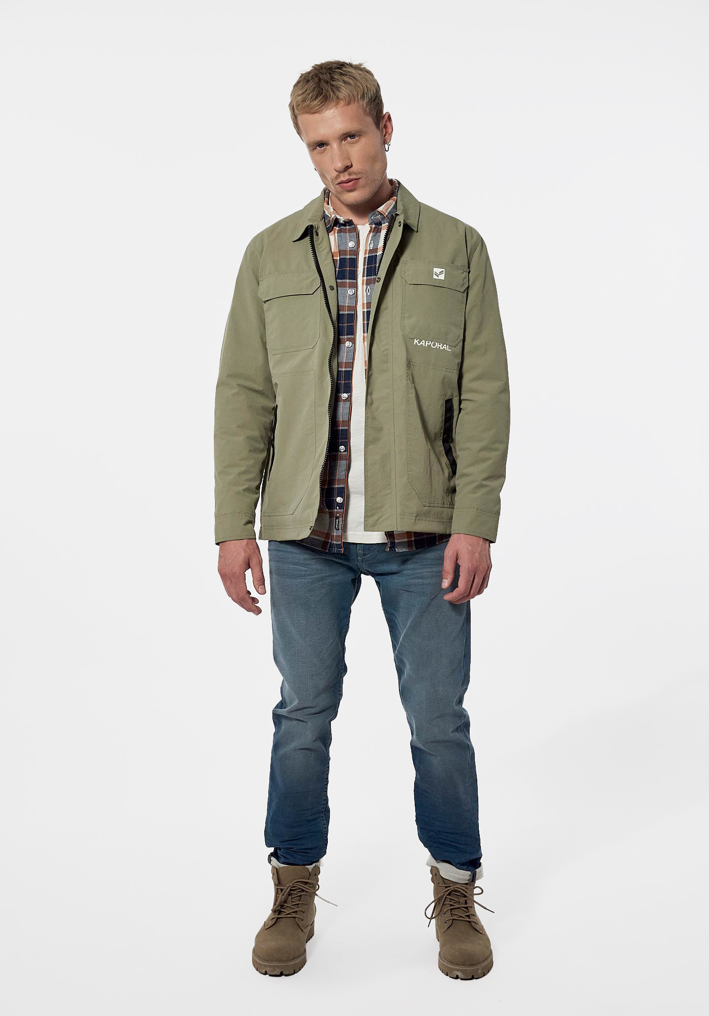 NAPPA  Veste fine kaki Homme