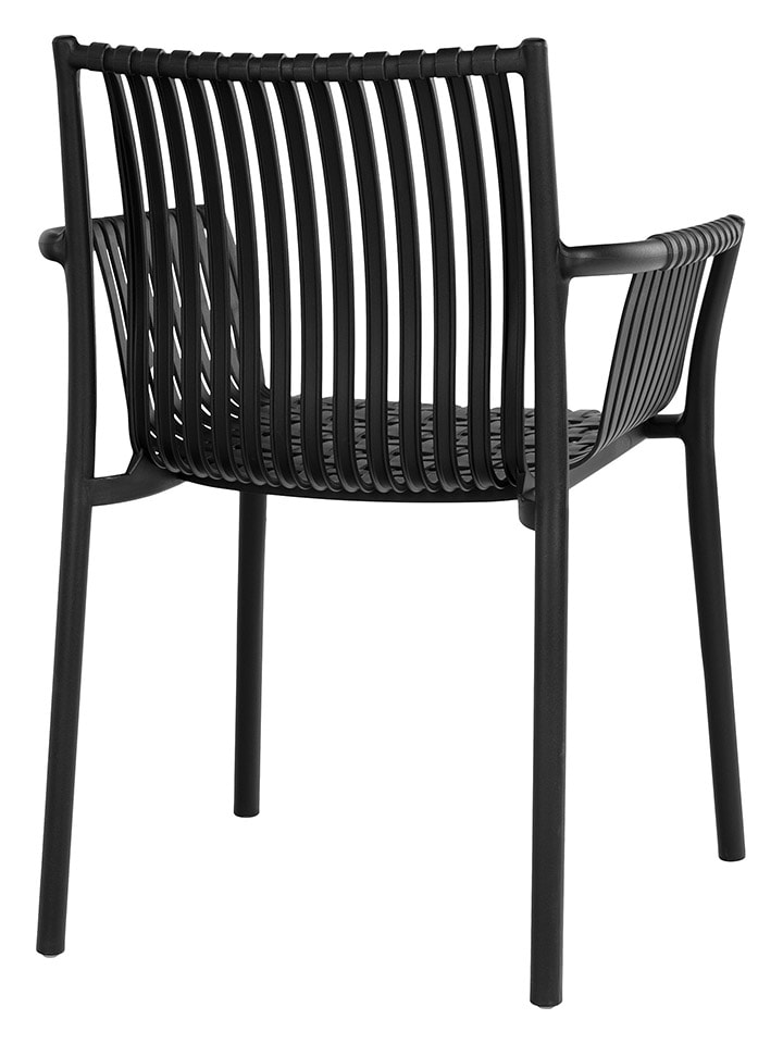 House Nordic 2er-Set: Gartenstühle in Schwarz - (B)59,5 x (H)82,5 x (T)56,5 cm günstig kaufen onesize