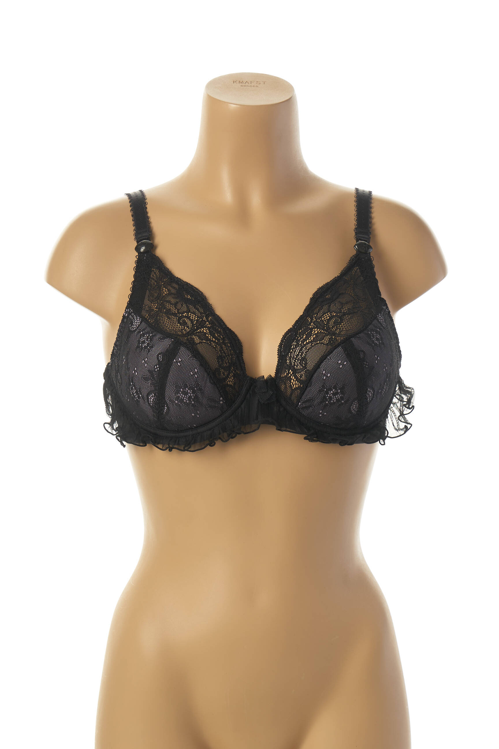 Cache Coeur Lingerie Maternite Femme couleur noir