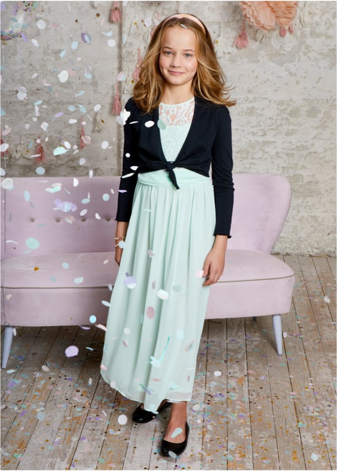 Festliches Mädchen Kleid mit Spitze