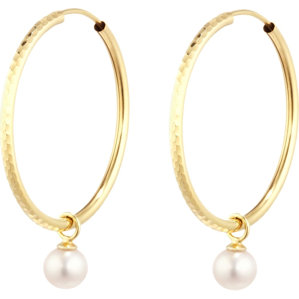 Valeria Créoles 375 Or jaune Boucles d'oreilles