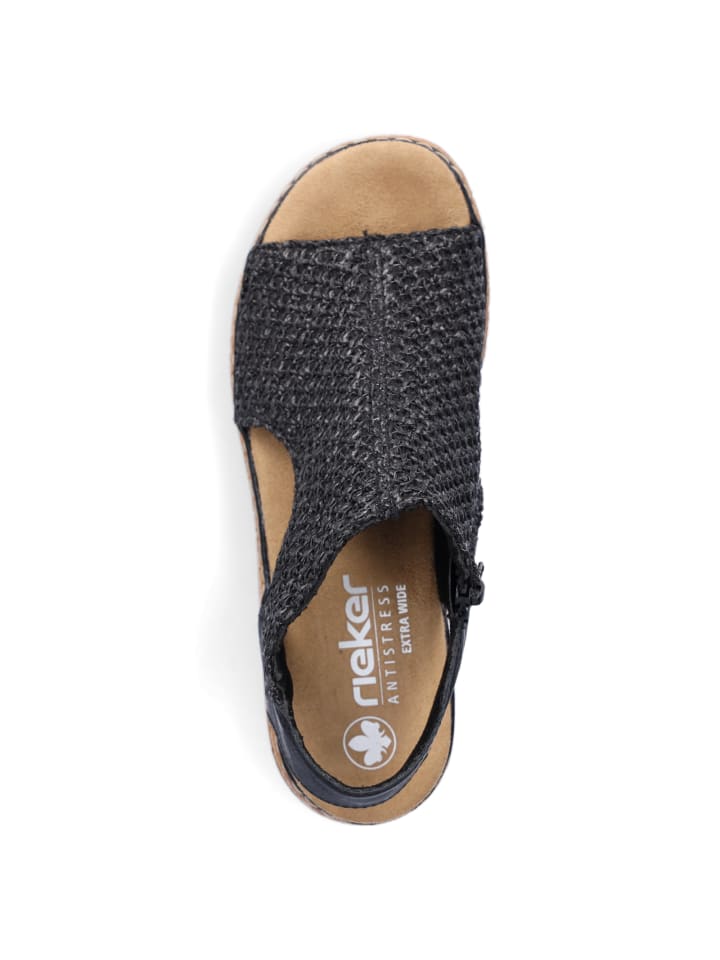 rieker Sandale in Schwarz günstig kaufen
