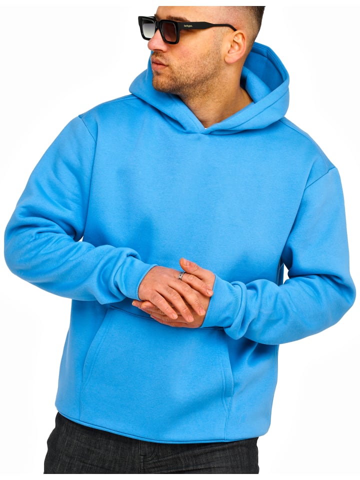 DAILY COTTON Kapuzenpullover - DCTALGAR Oversize Hoodie Sweatshirt in Blue günstig kaufen