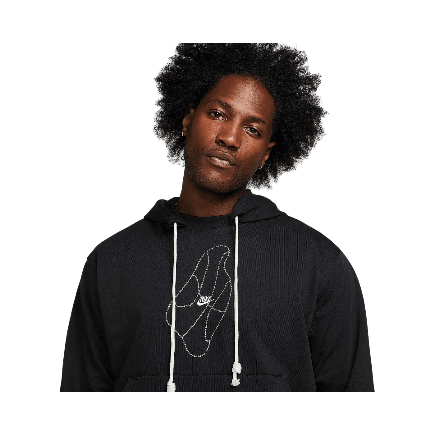 Nike Standard Issue Chain Hoody Schwarz Weiss F010