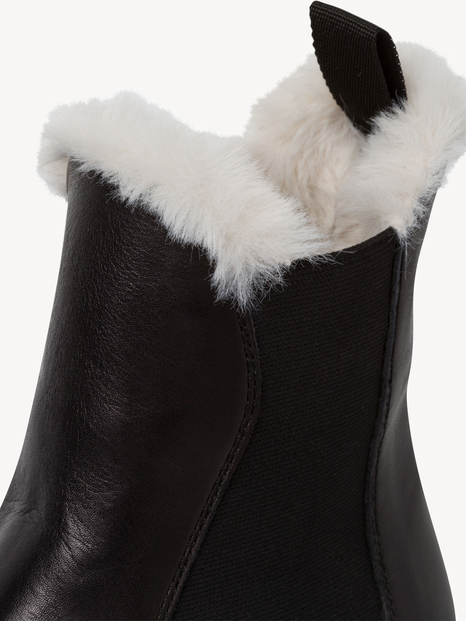 Bottine Chelsea en cuir - noir