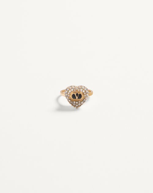 Coeur Royal-ring i metal, emalje og Swarovski®-krystaller