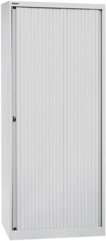Bisley Rollladenschrank EuroTambour Lichtgrau 800 x 430 x 1.980 mm
