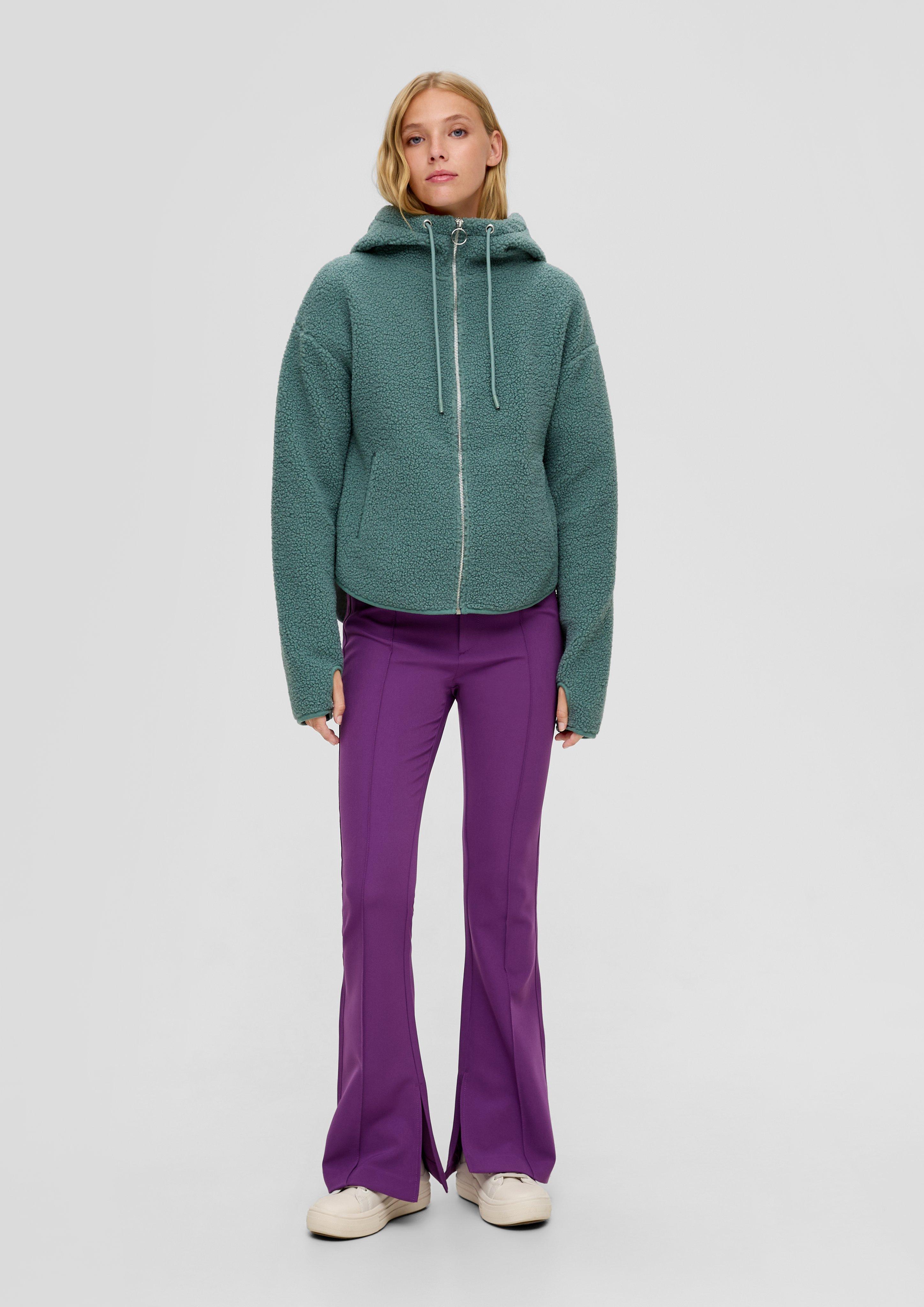 Sweatjacke aus Teddyplüsch  2135472-6575