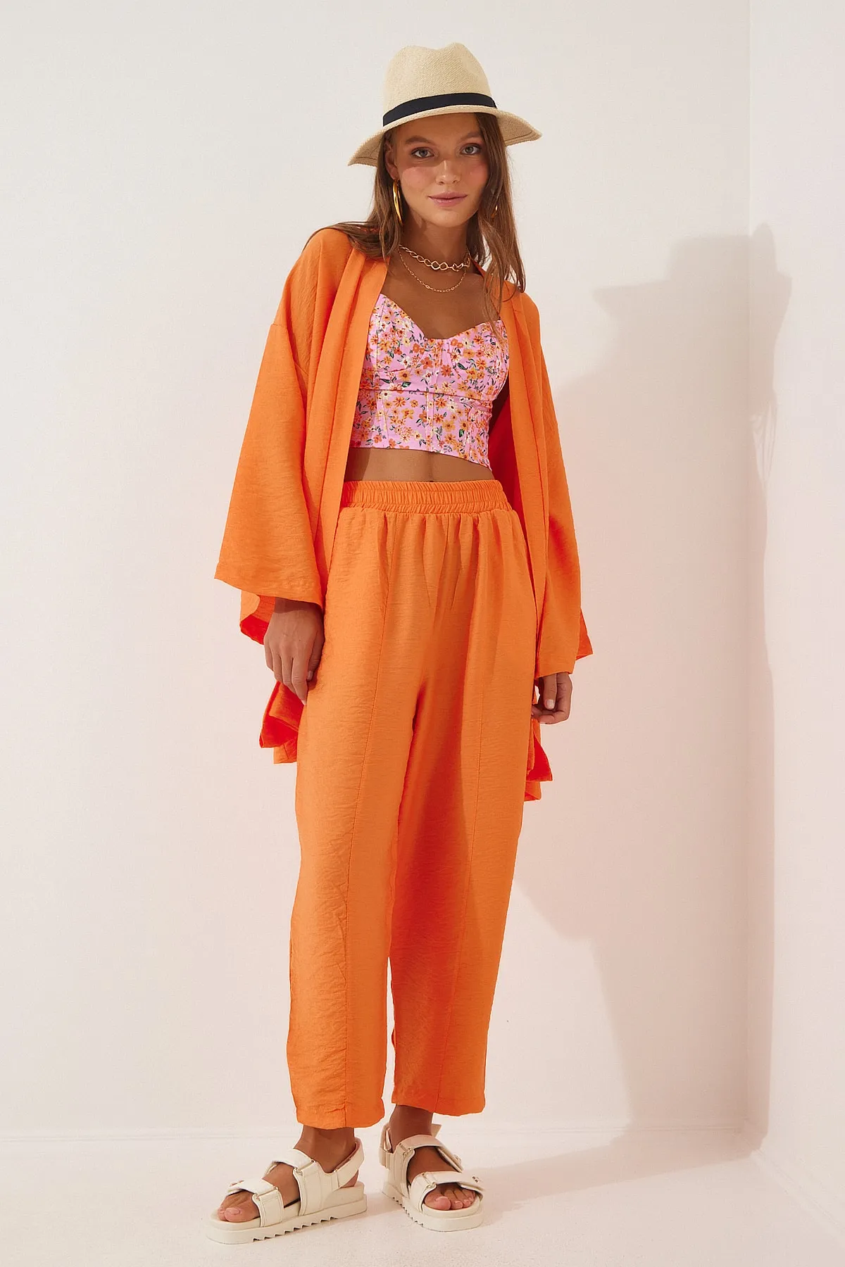 Happiness İstanbul  Zweiteiler - Orange - Oversized