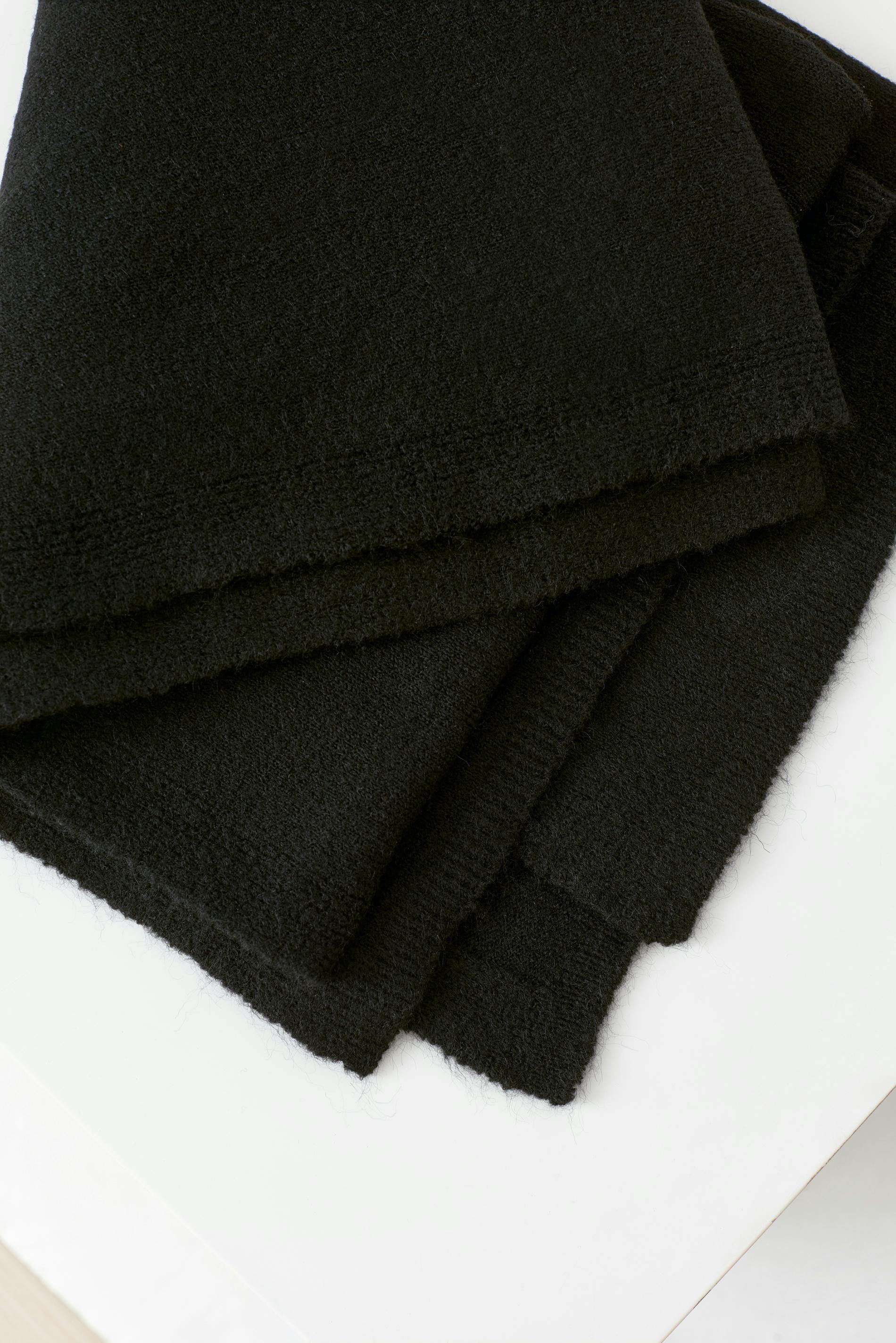Soft knitted scarf