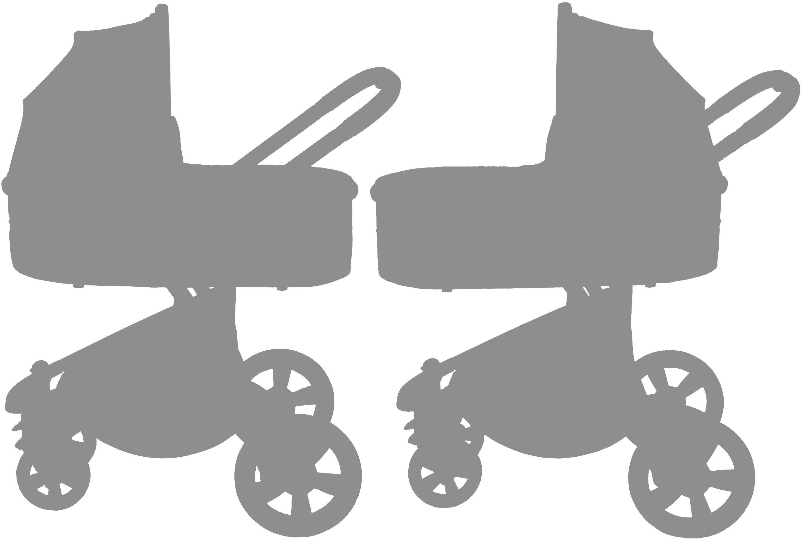 BabyGo Kombi-Kinderwagen Spring, grey, ; Kinderwagen